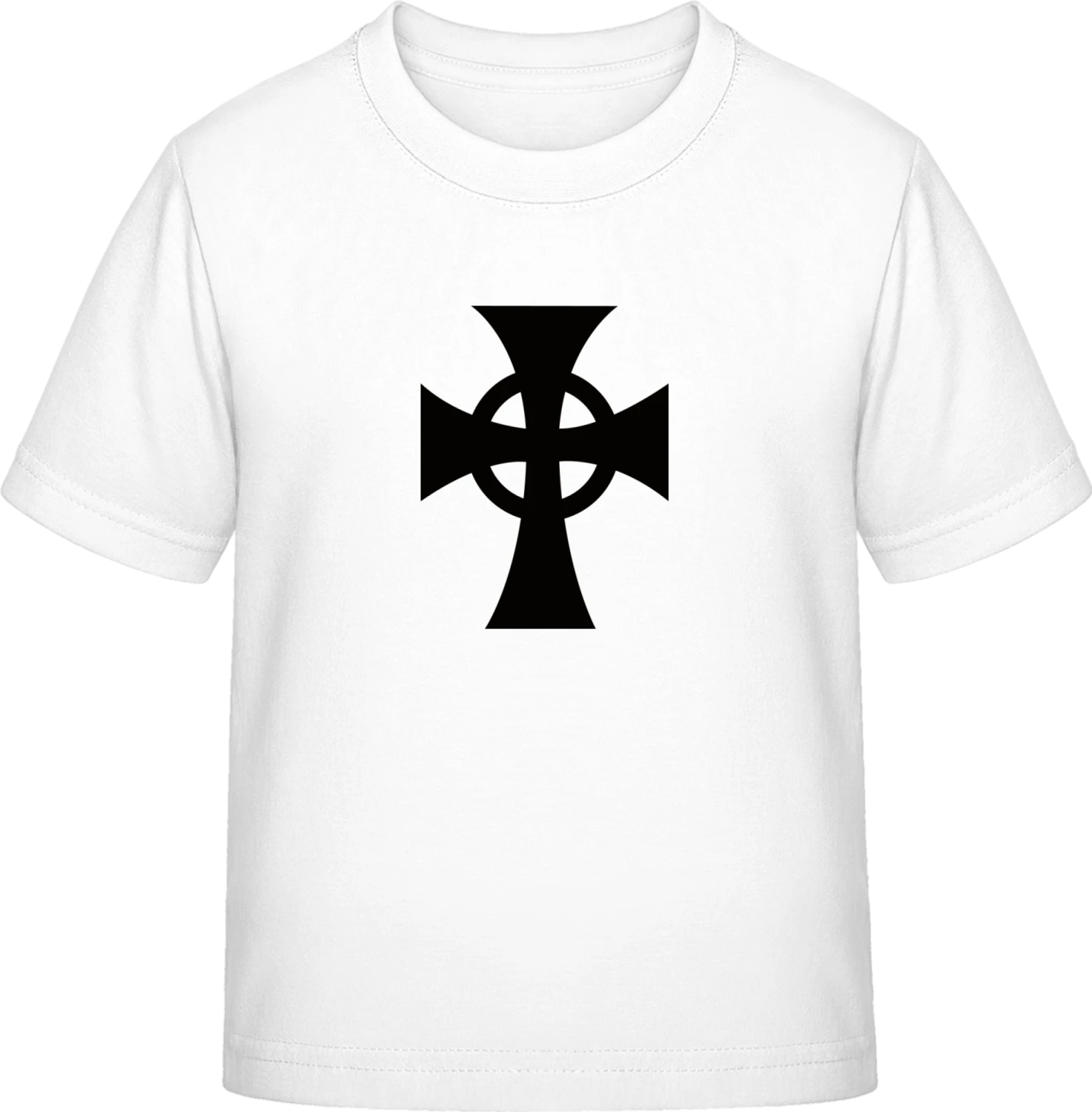 Celtic Irish Cross - White Exact 190 Kids - Front