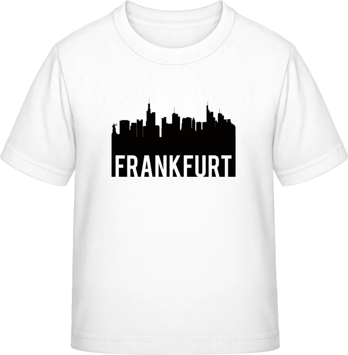 Frankfurt Skyline - White Exact 190 Kids - Front