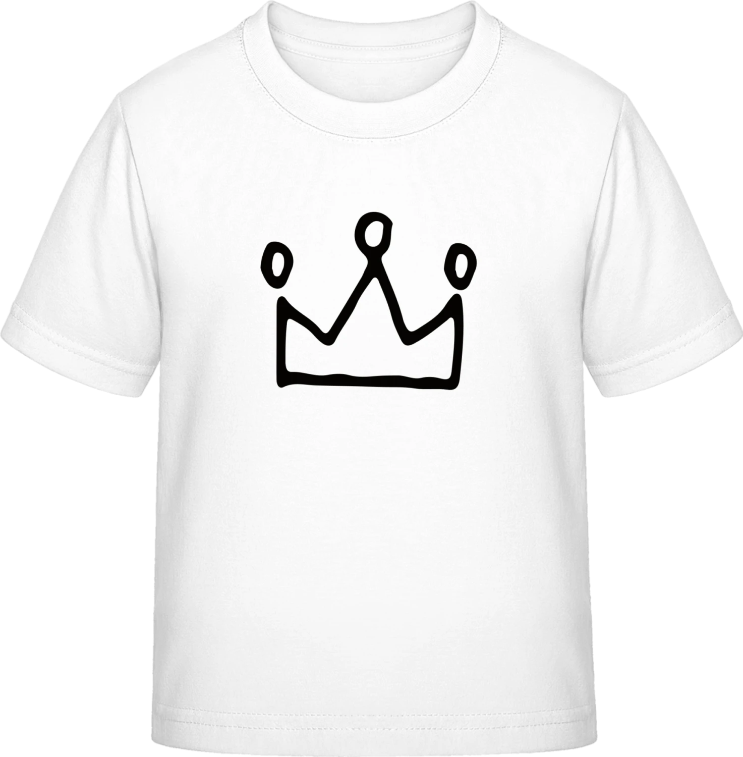 Crown Illustration - White Exact 190 Kids - Front