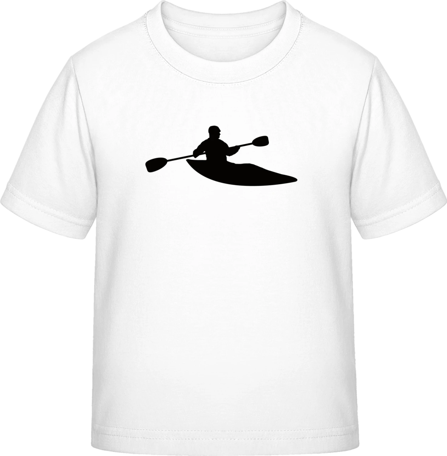 Kayaker Silhouette - White Exact 190 Kids - Front