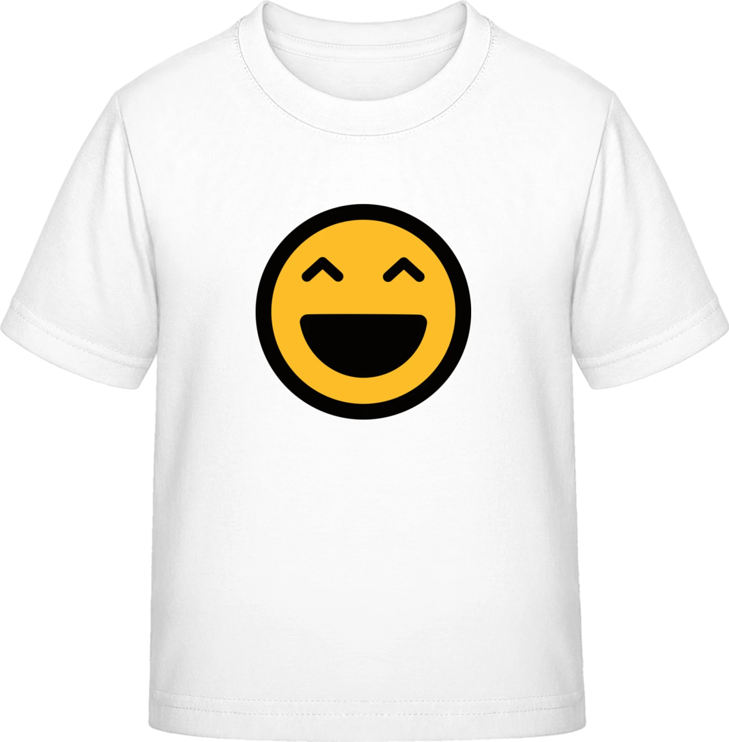 LOL Smiley Emoticon - White Exact 190 Kids - Front