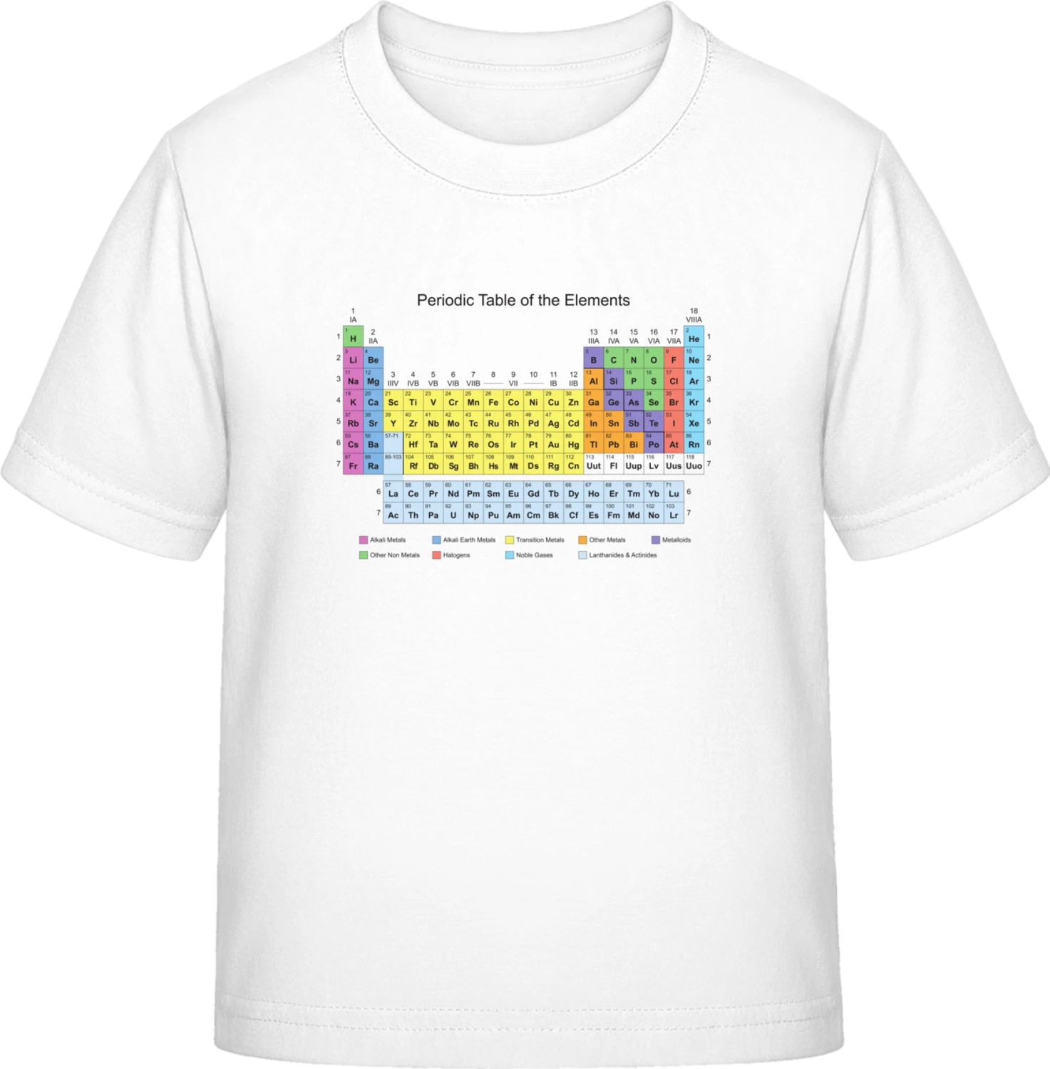 Periodic Table of the Elements - White Exact 190 Kids - Front