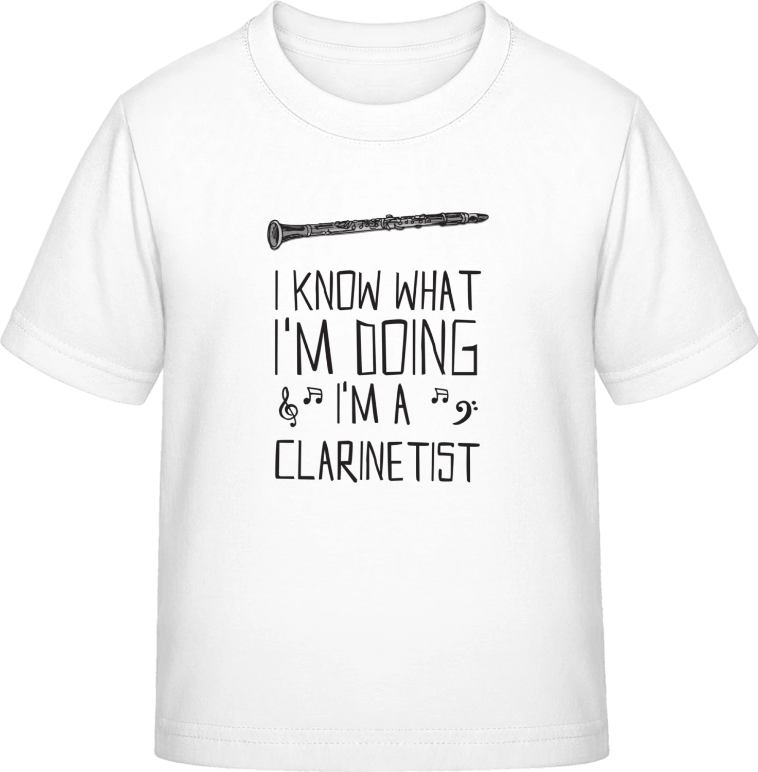 I'm A Clarinetist - White Exact 190 Kids - Front