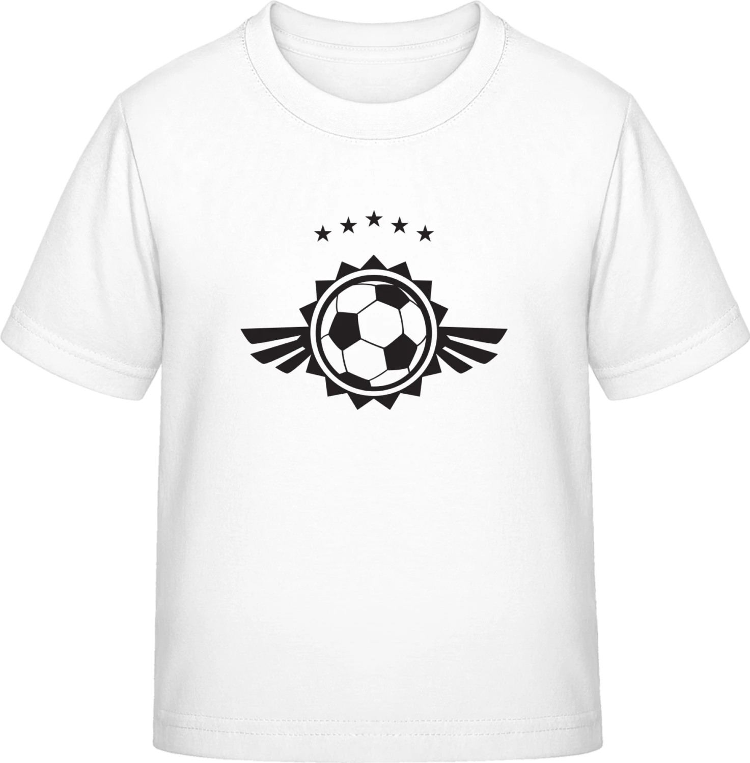 Football Logo Winged - White Exact 190 Kids - Front