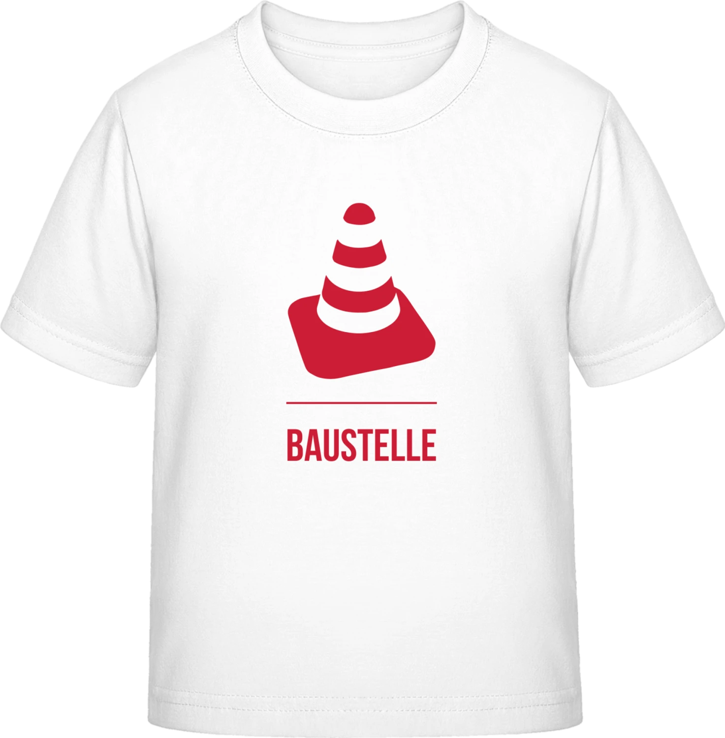 Baustelle - White Exact 190 Kids - Front