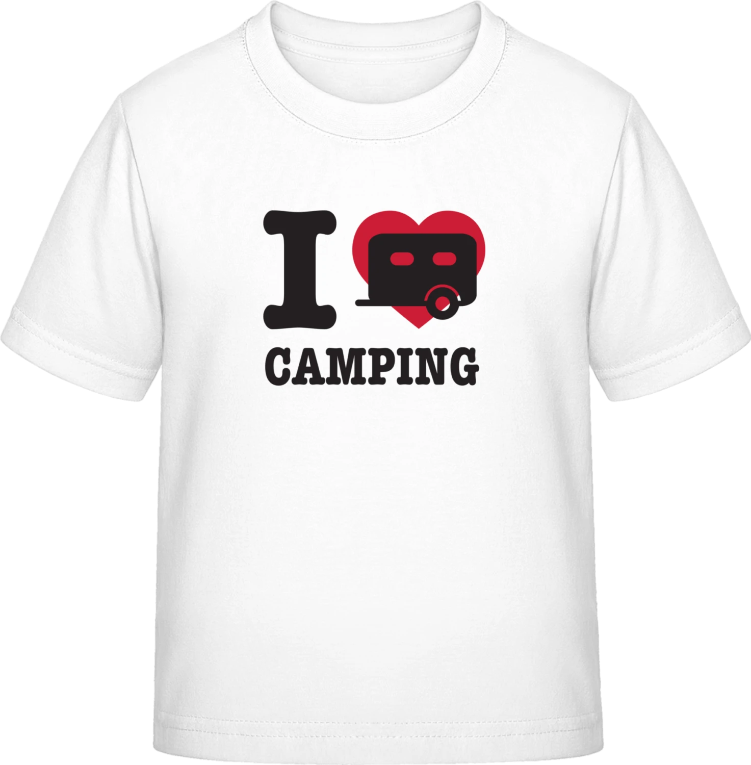 I Love Camping Classic - White Exact 190 Kids - Front