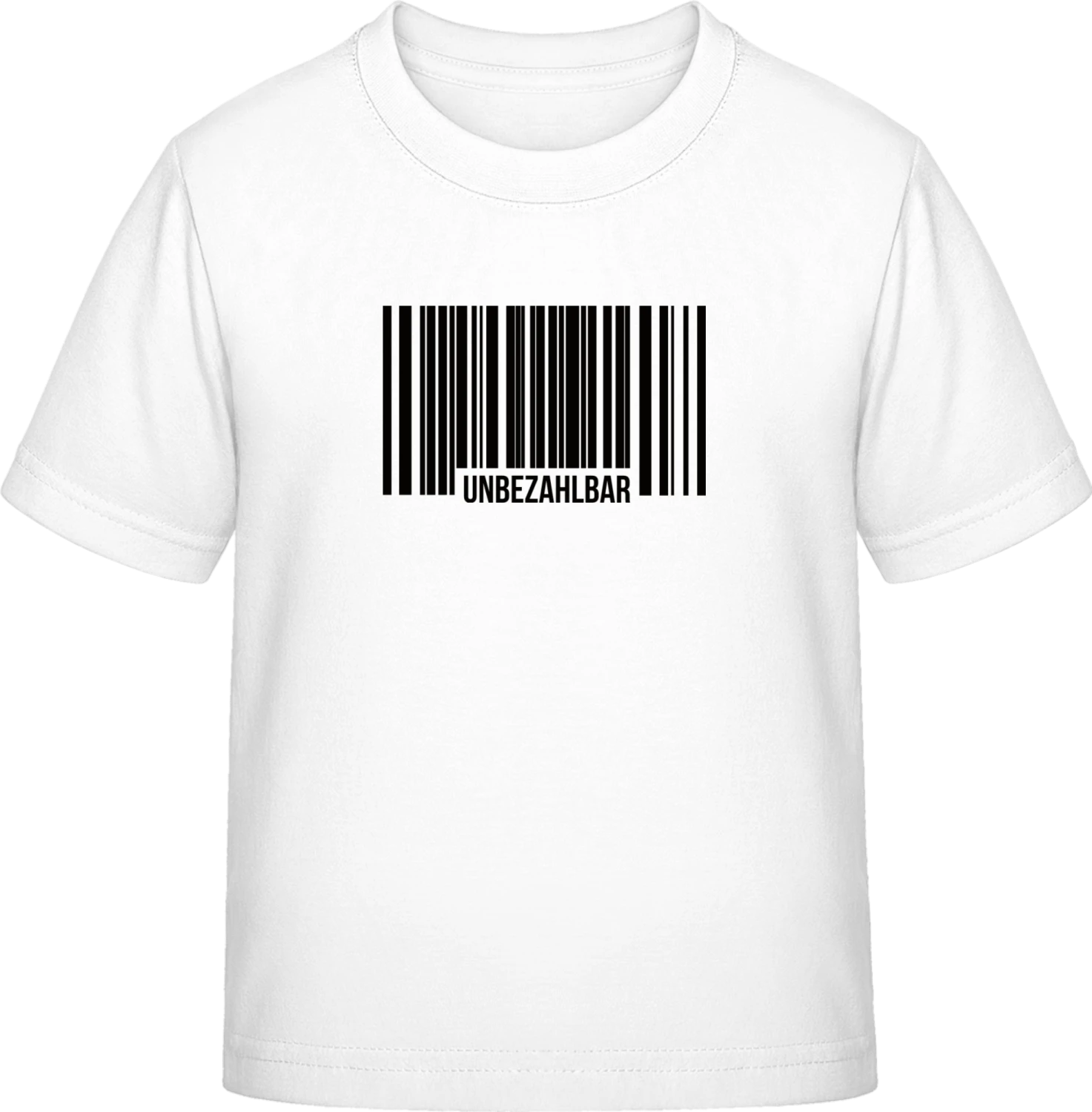 Unbezahlbar Barcode - White Exact 190 Kids - Front