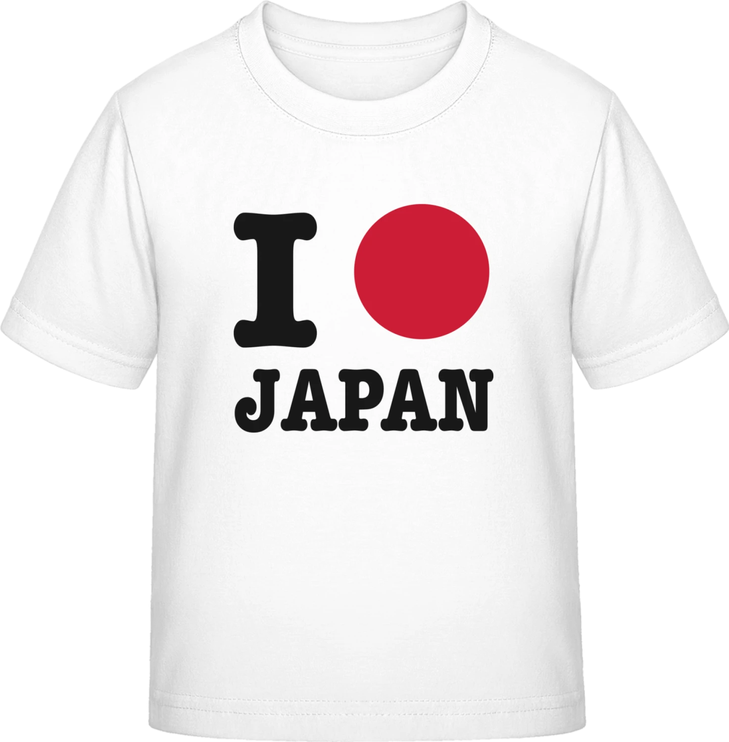 I Love Japan - White Exact 190 Kids - Front