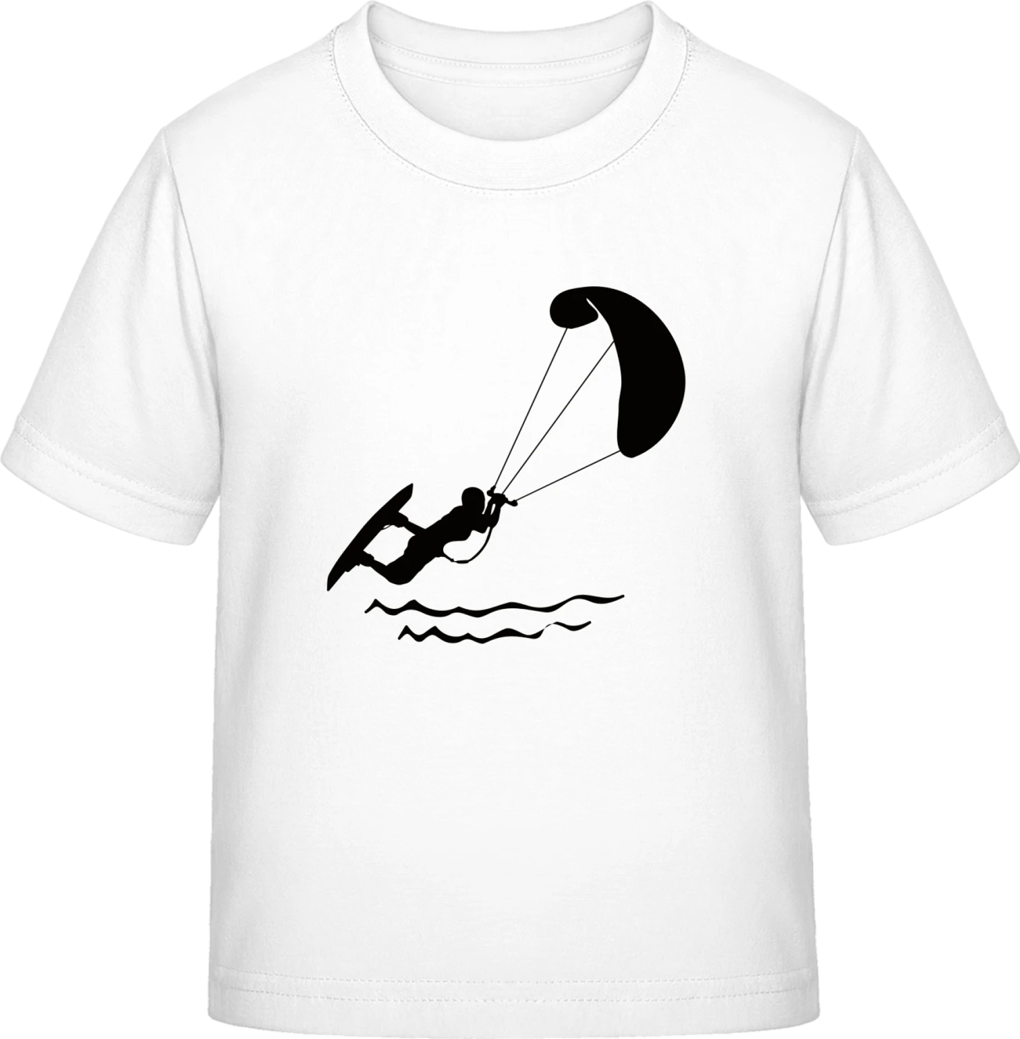 Kitesurfer Silhouette - White Exact 190 Kids - Front