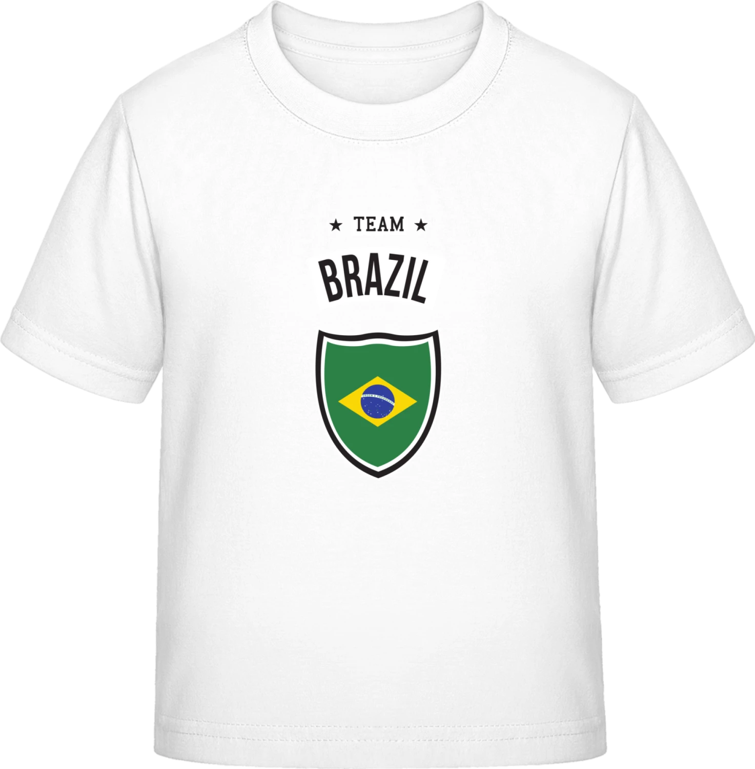 Team Brazil - White Exact 190 Kids - Front