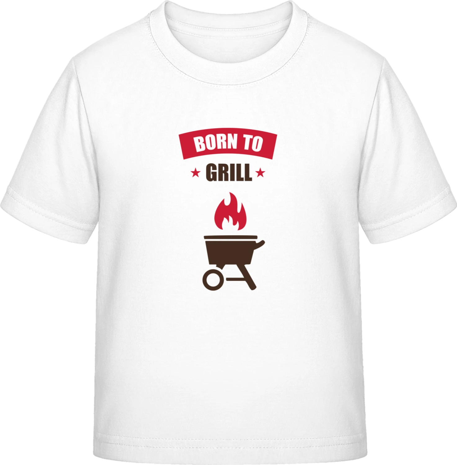 Born to Grill - White Exact 190 Kids - Front