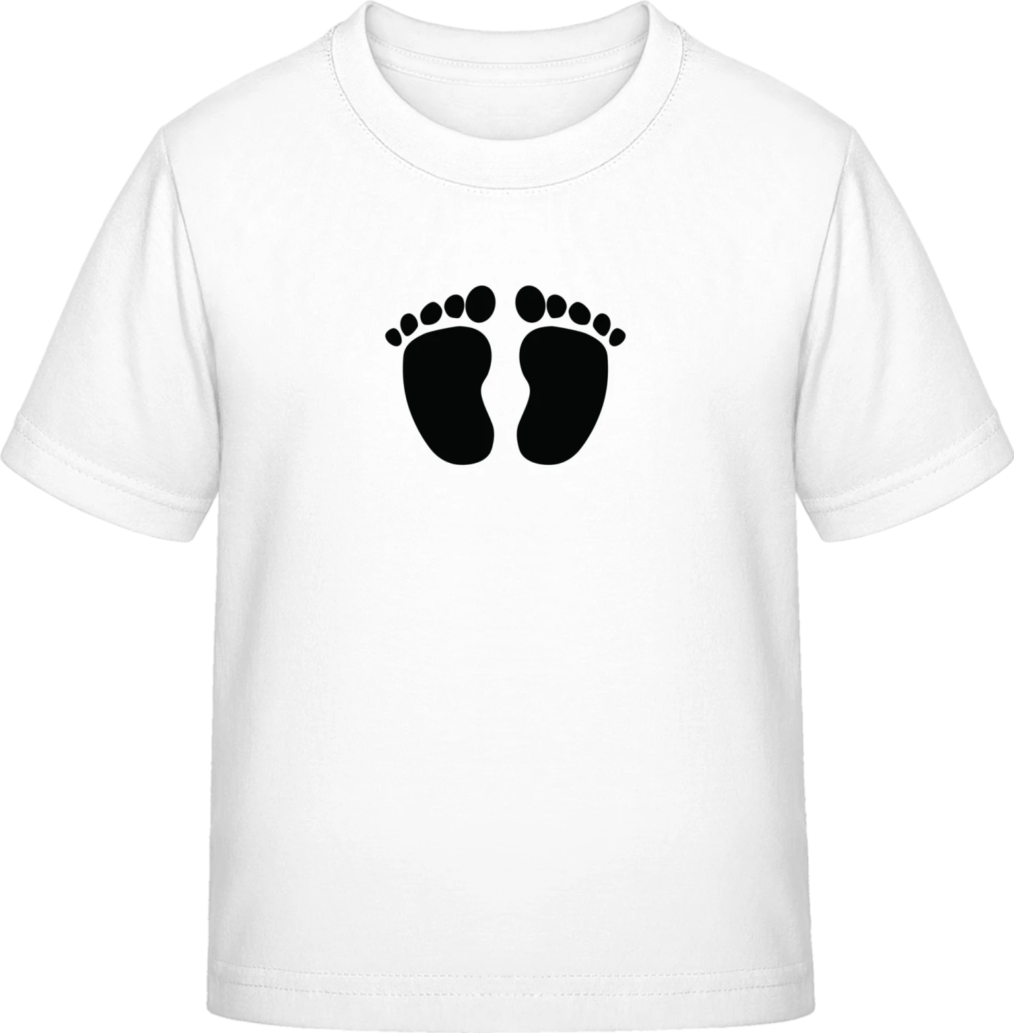 Baby Feet Logo - White Exact 190 Kids - Front