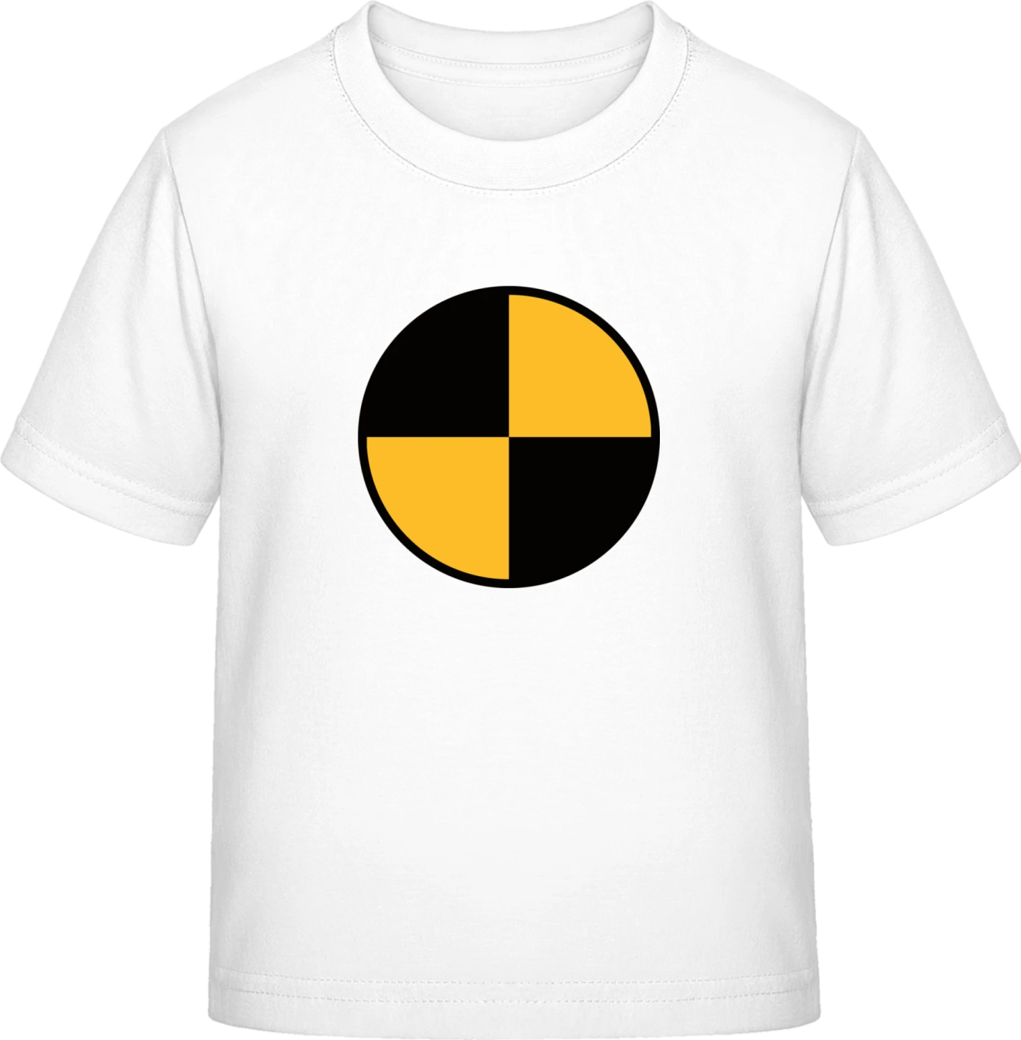 Crashtest Dummy Symbol - White Exact 190 Kids - Front