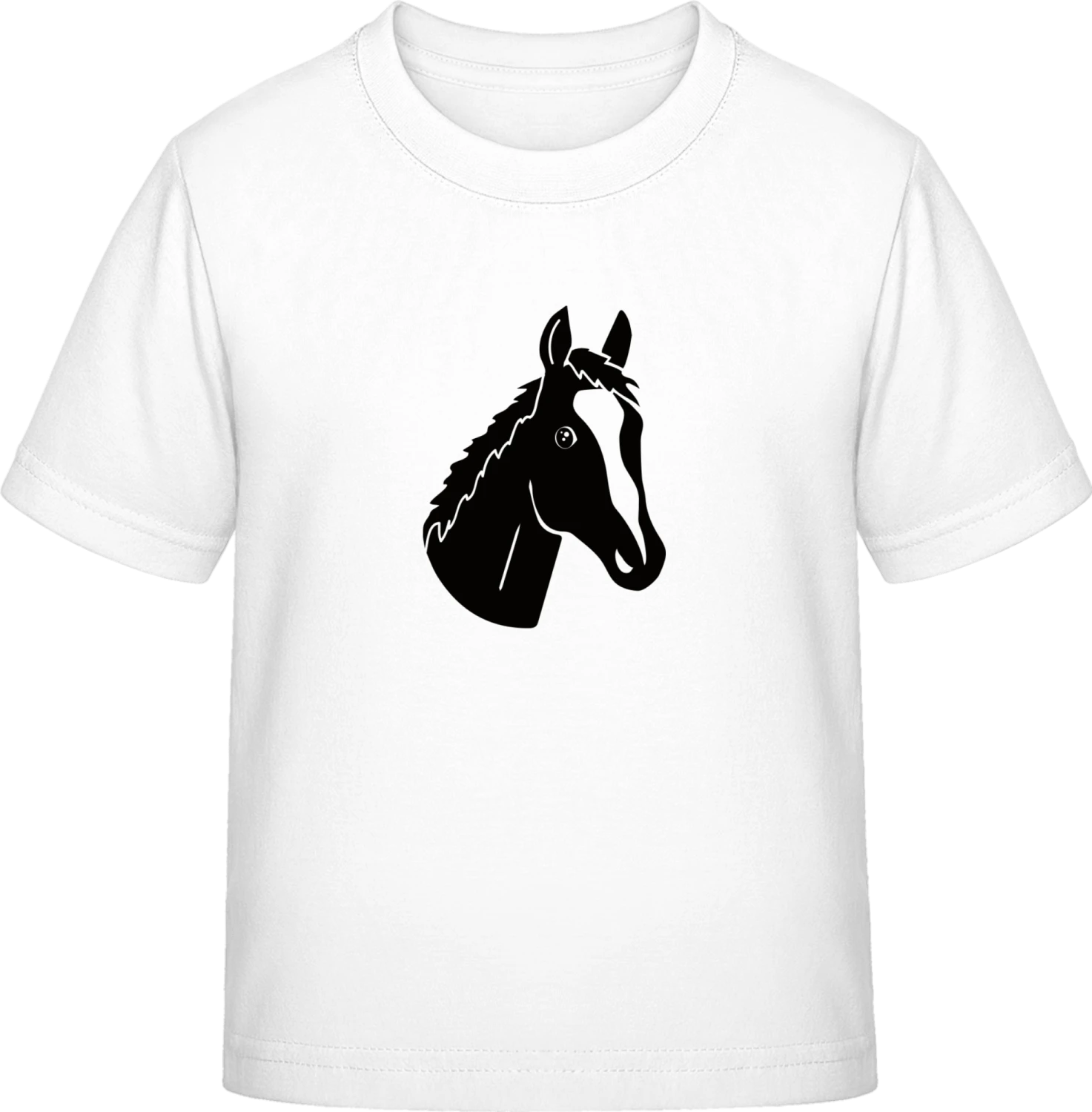 Horse Illustration - White Exact 190 Kids - Front