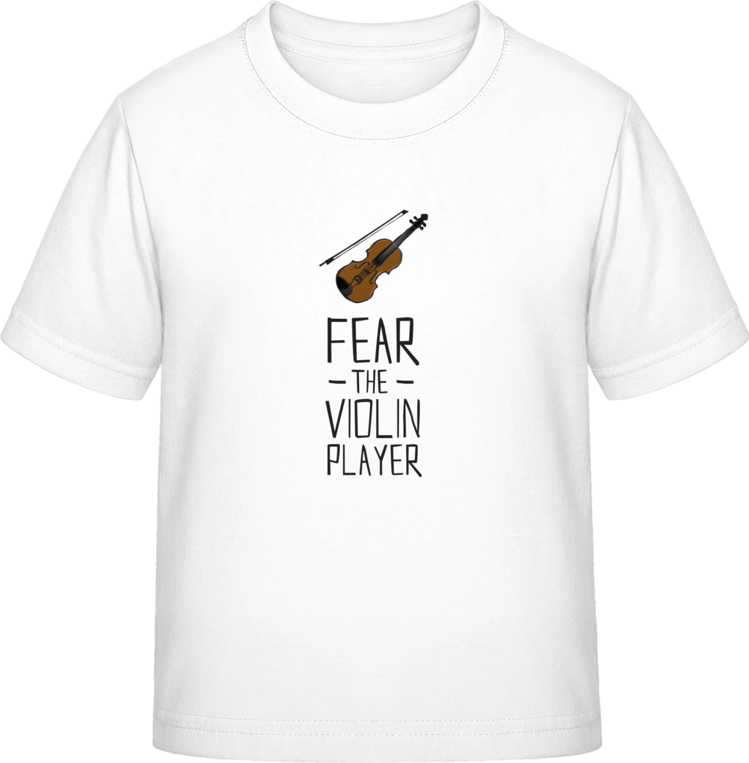 Fear The Violin Player - White Exact 190 Kids - Front