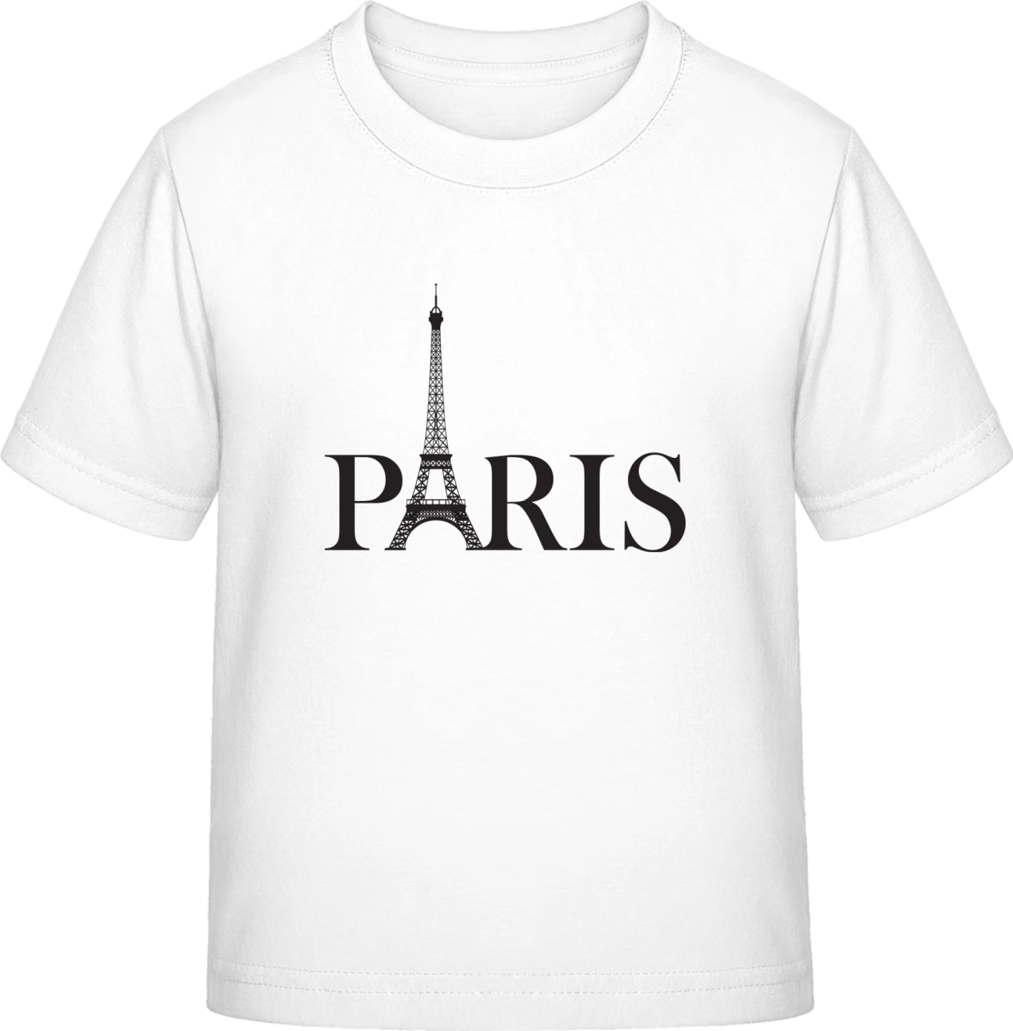 Paris Logo - White Exact 190 Kids - Front