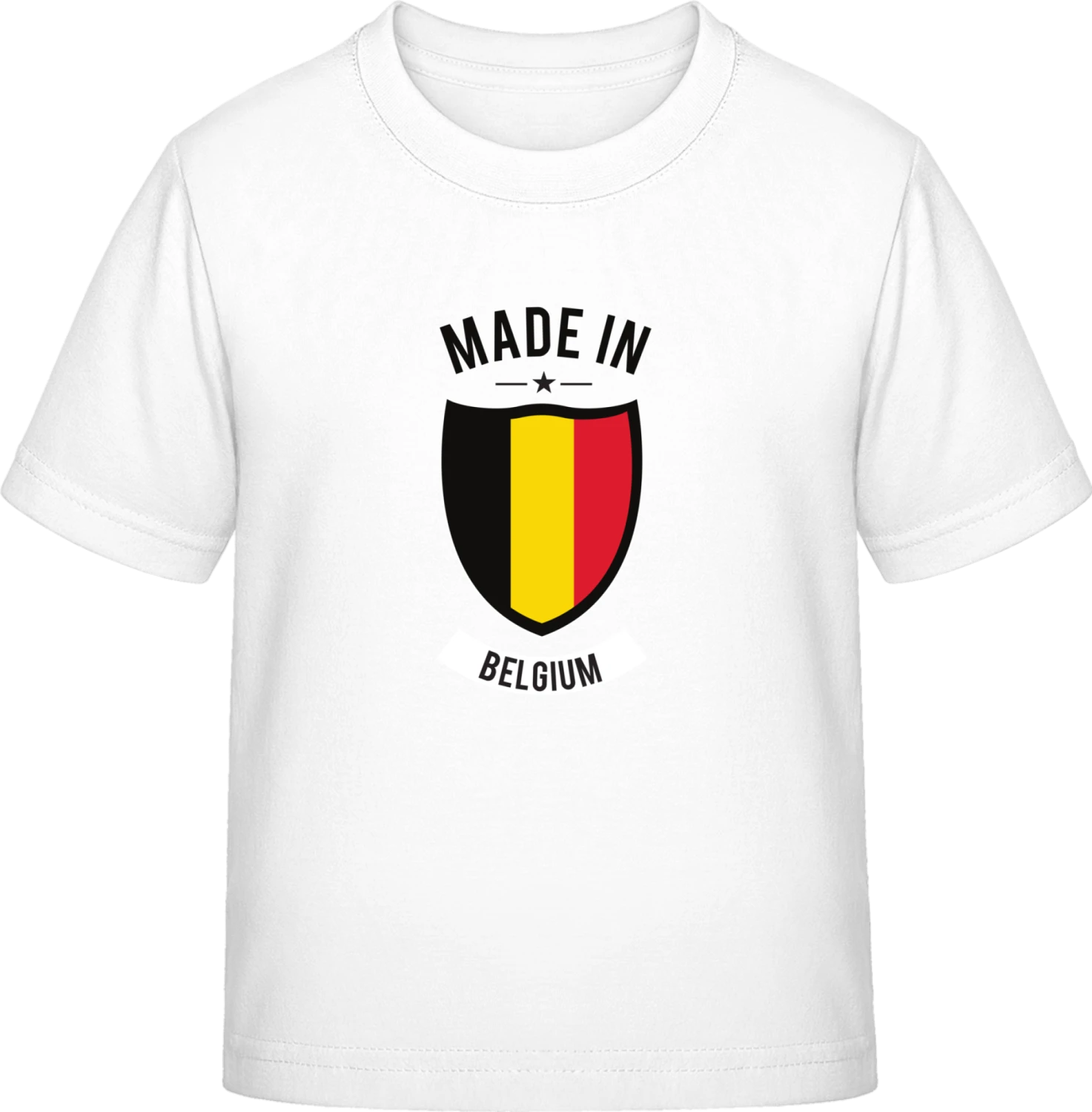 Made in Belgium - White Exact 190 Kids - Front