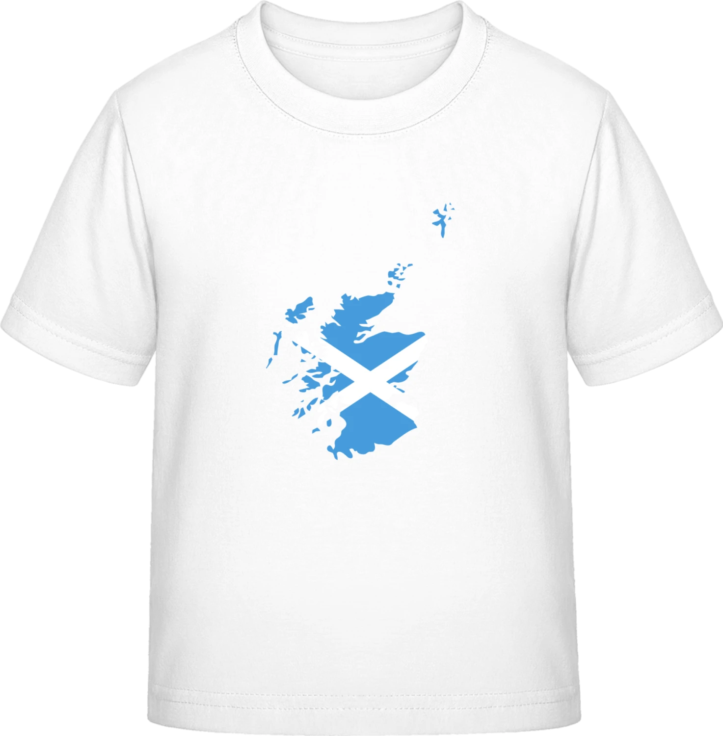 Scotland Map Flag - White Exact 190 Kids - Front