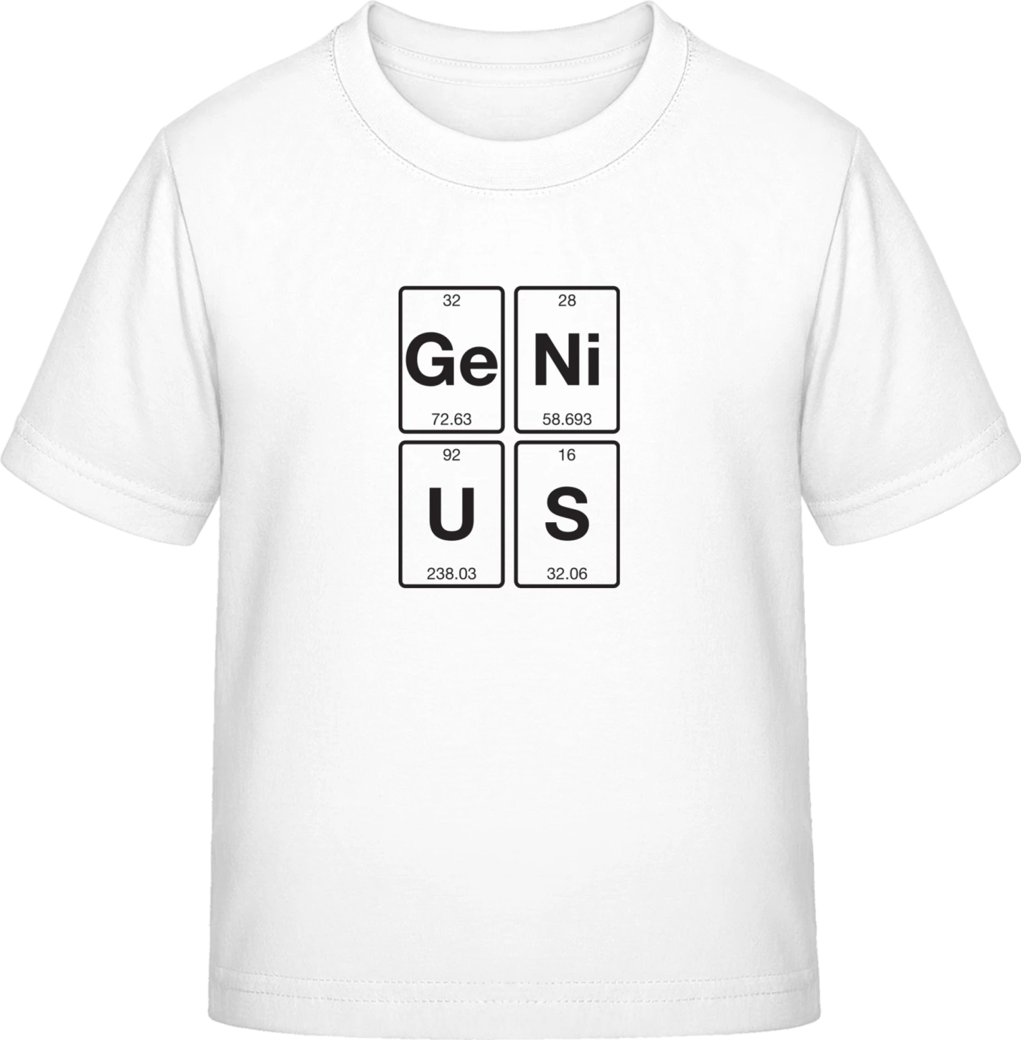 Genius Chemical Elements - White Exact 190 Kids - Front