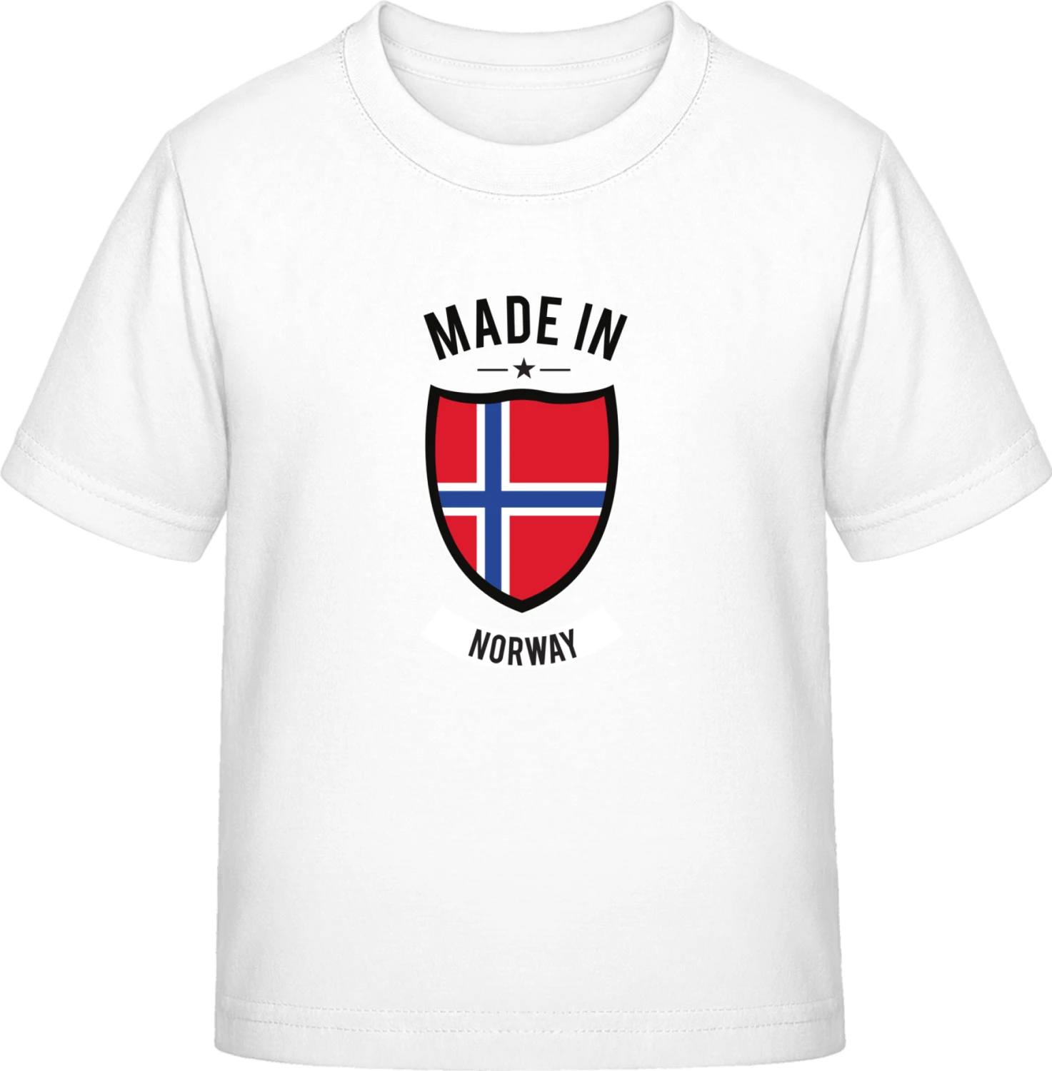 Made in Norway - White Exact 190 Kids - Front