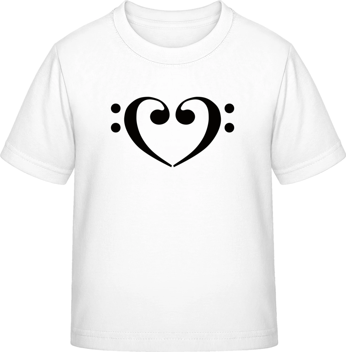 Bass Heart - White Exact 190 Kids - Front