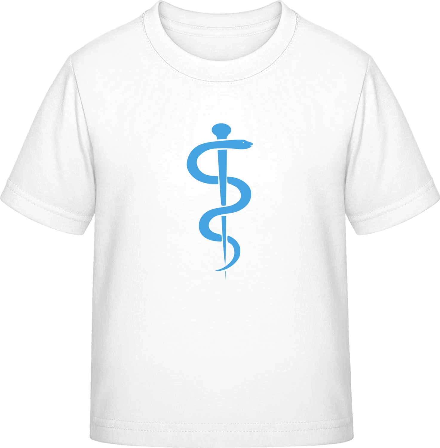 Medical Care Snake Symbol - White Exact 190 Kids - Front