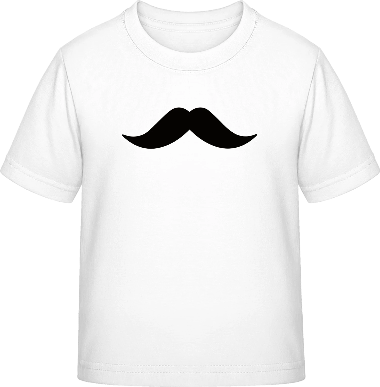 Mustache Schnurrbart - White Exact 190 Kids - Front