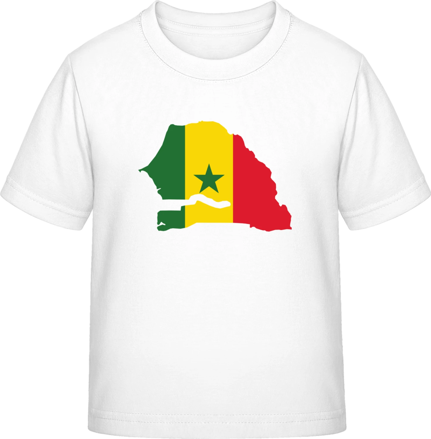 Senegal Map - White Exact 190 Kids - Front