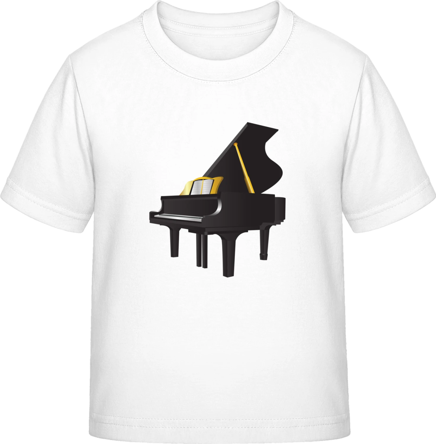 Piano Illustration - White Exact 190 Kids - Front