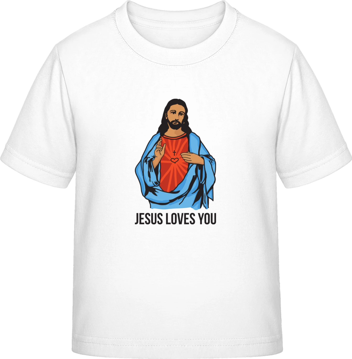 Jesus Loves You - White Exact 190 Kids - Front