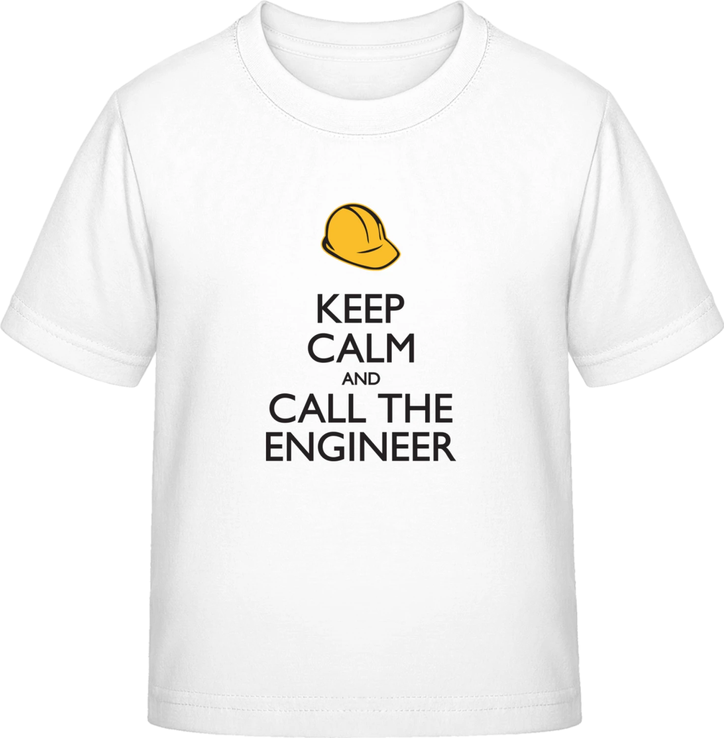 Keep Calm and Call the Engineer - White Exact 190 Kids - Front