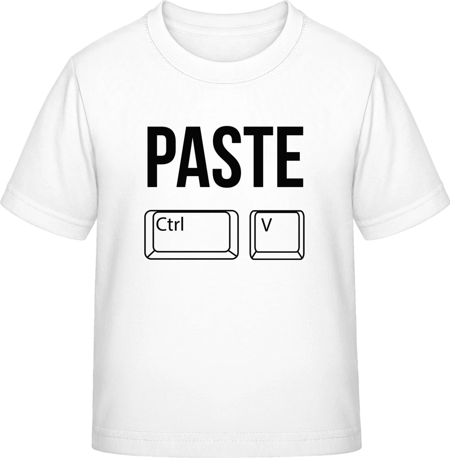 Paste Ctrl V - White Exact 190 Kids - Front