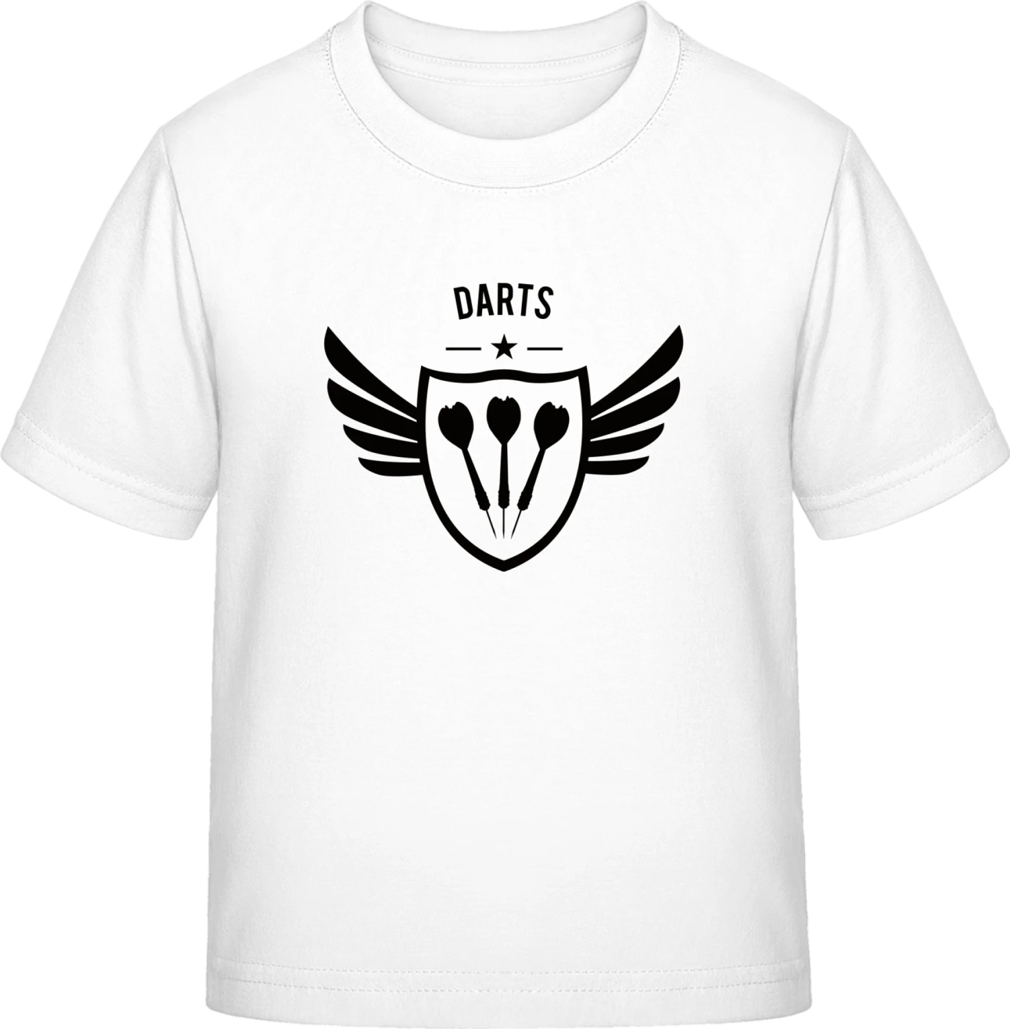 Darts Logo Winged - White Exact 190 Kids - Front