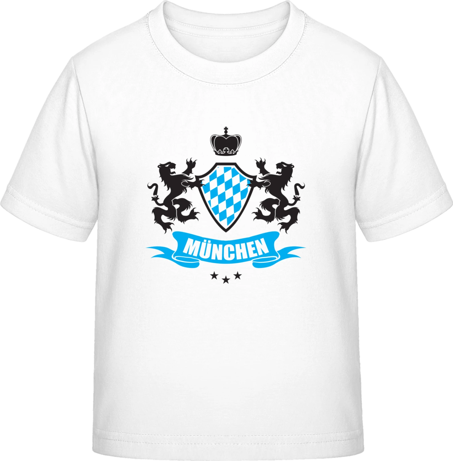 München Coat of Arms - White Exact 190 Kids - Front