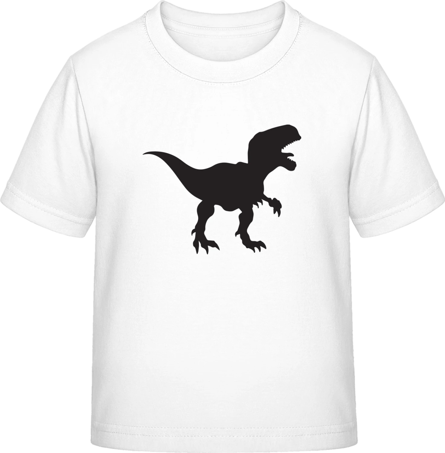 T Rex Dino Silhouette - White Exact 190 Kids - Front