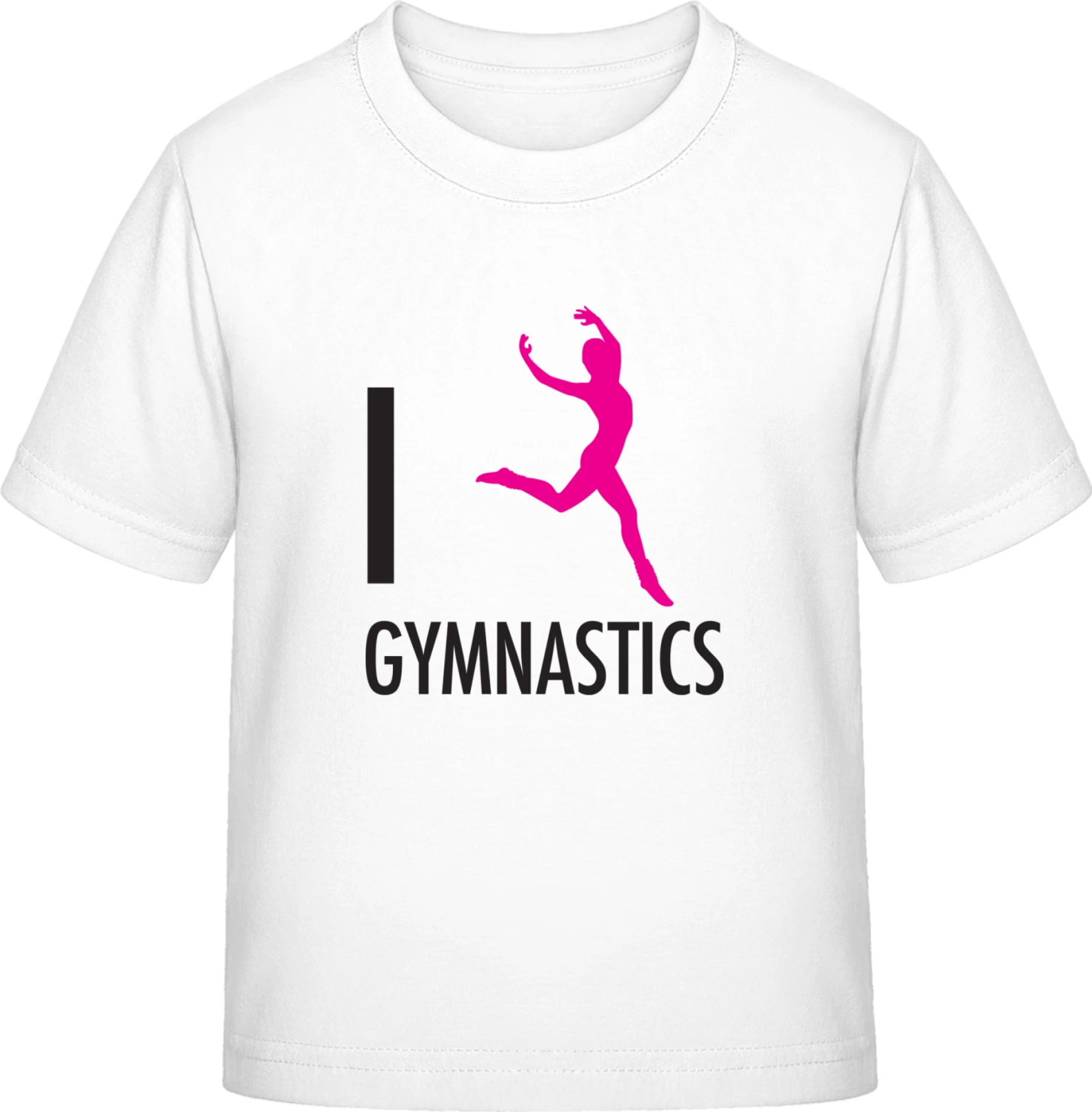 I Love Gymnastics - White Exact 190 Kids - Front