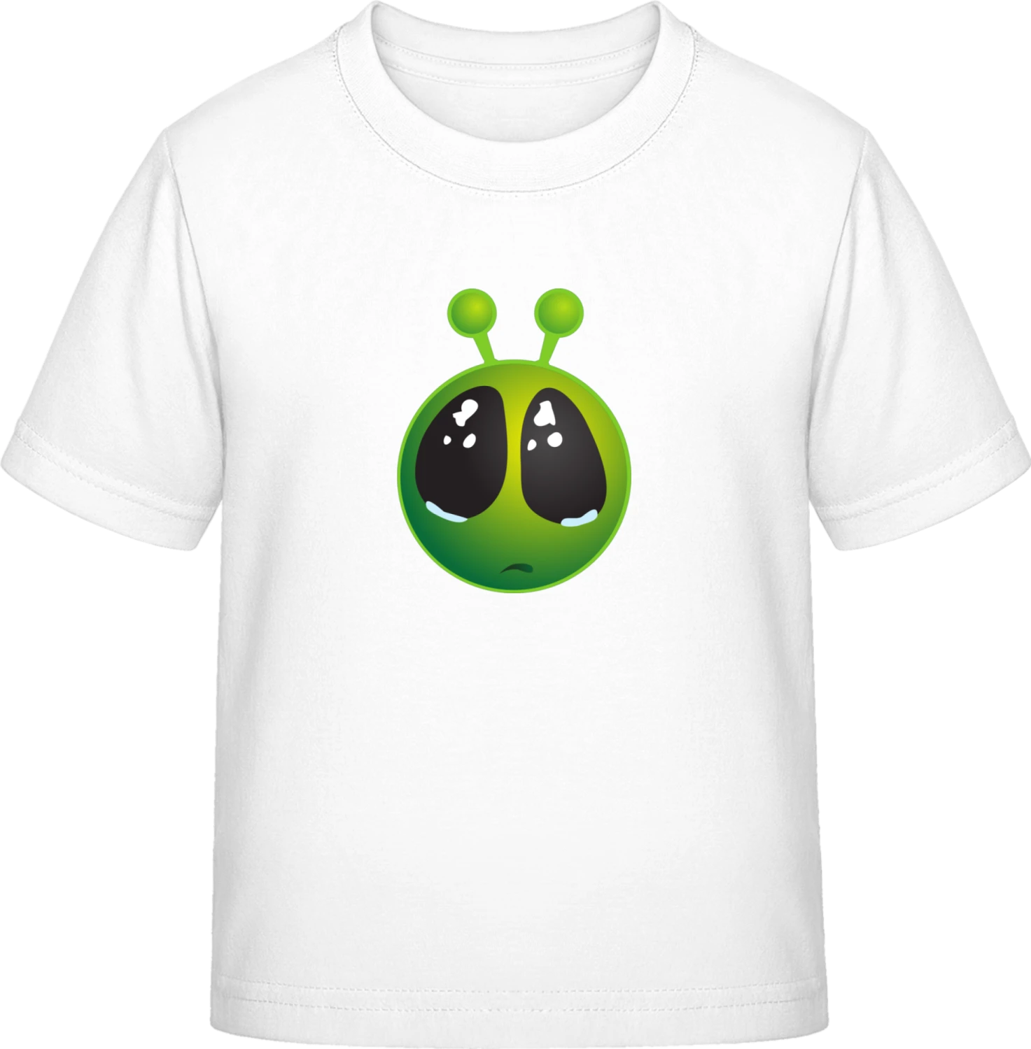 Alien Smiley - White Exact 190 Kids - Front