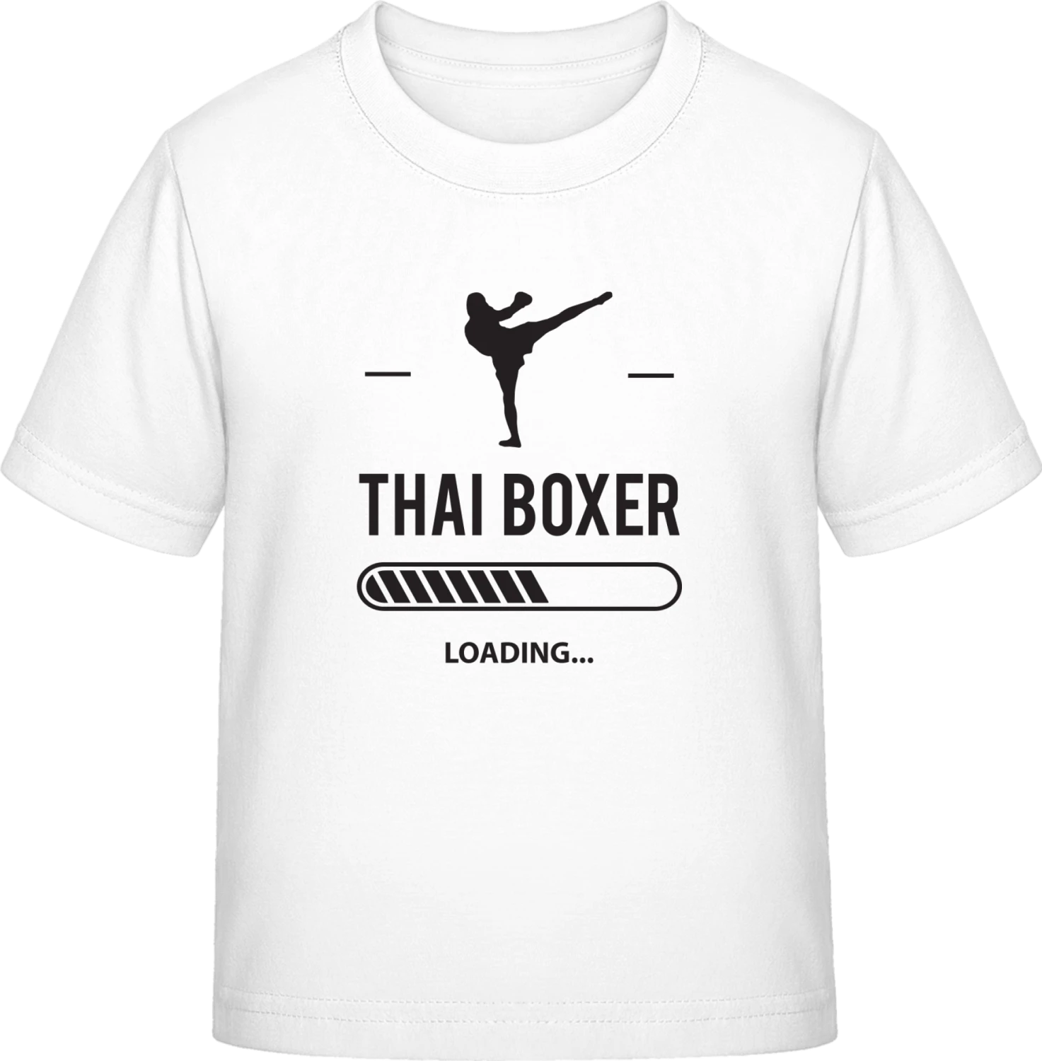 Thai Boxer Loading - White Exact 190 Kids - Front