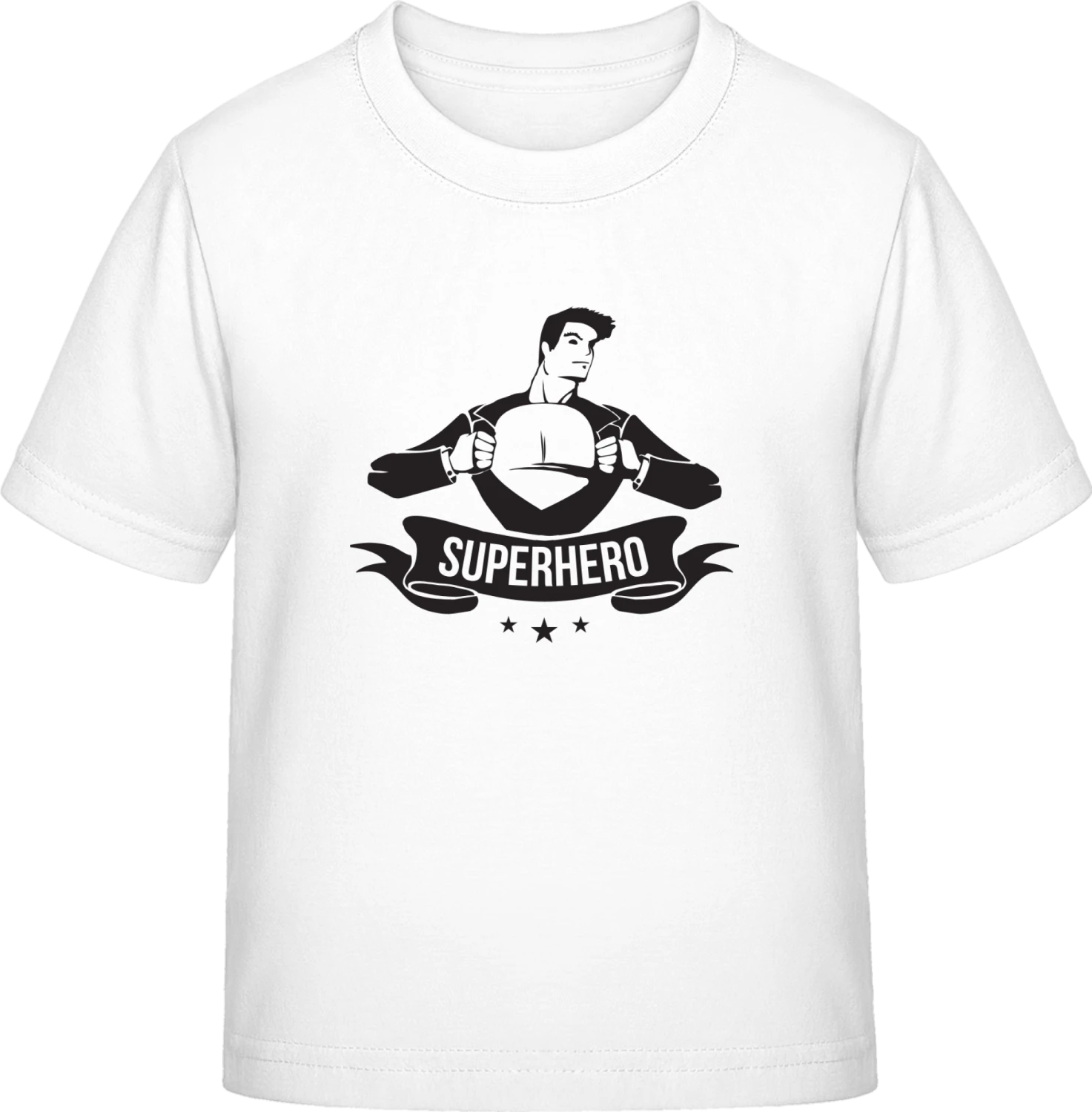 Superhero - White Exact 190 Kids - Front