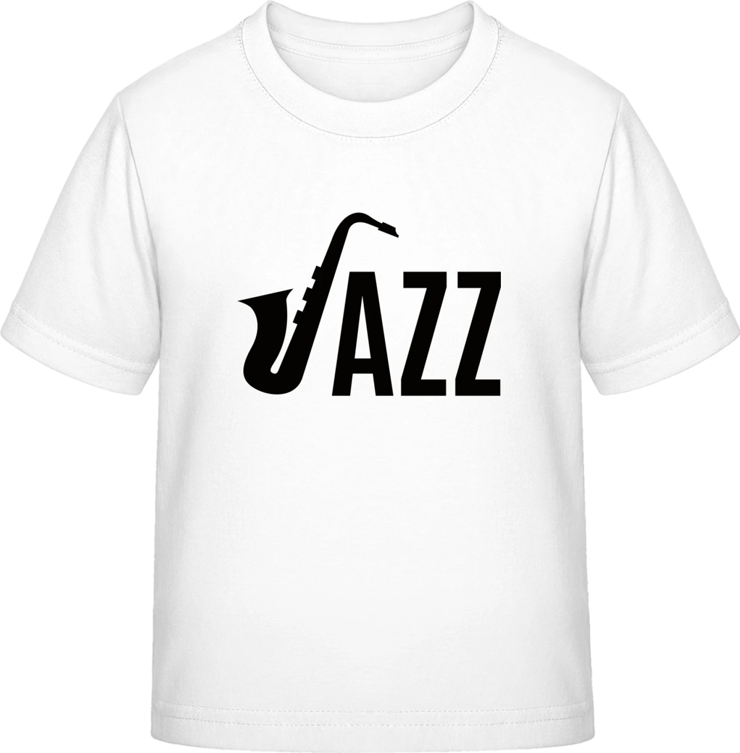 Jazz Logo - White Exact 190 Kids - Front