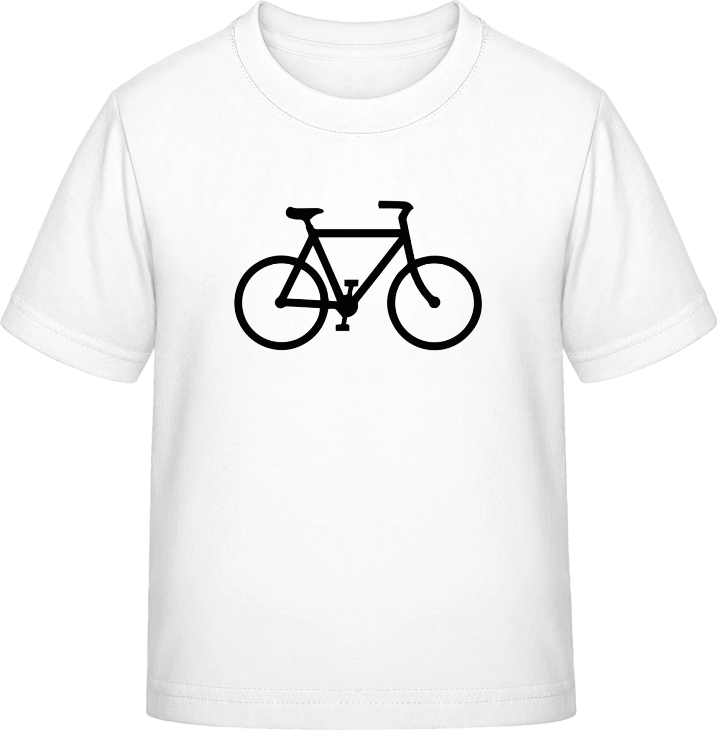 Bicycle Logo - White Exact 190 Kids - Front