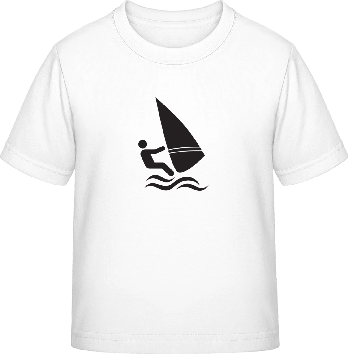 Windsurfer Icon - White Exact 190 Kids - Front