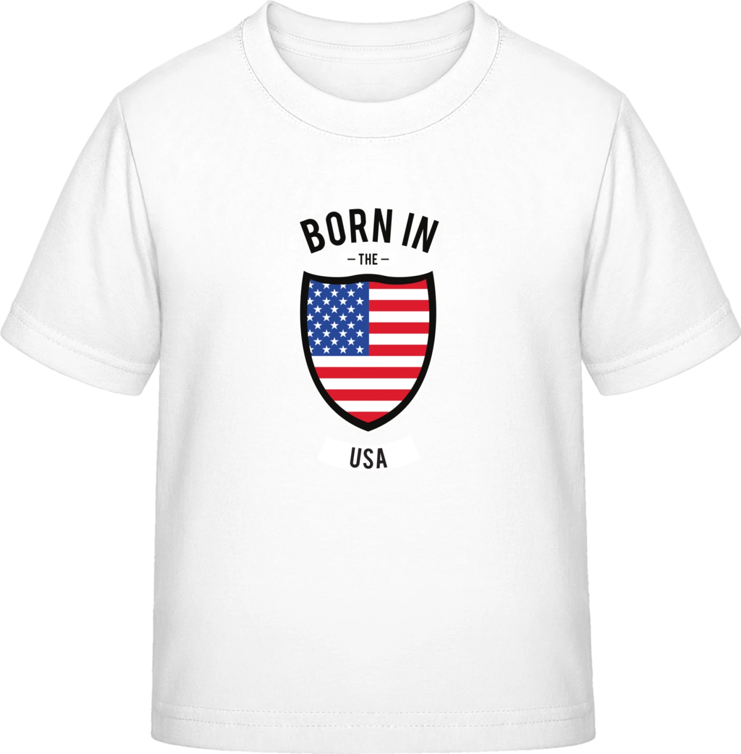 Born in the USA - White Exact 190 Kids - Front