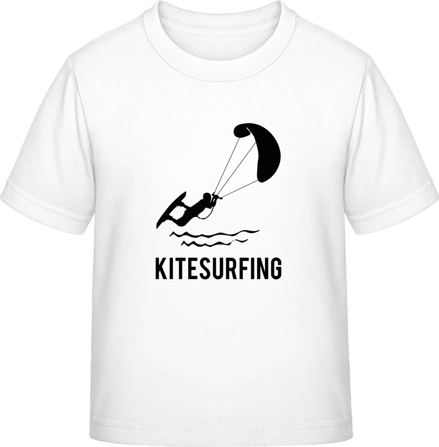 Kitesurfing Logo - White Exact 190 Kids - Front