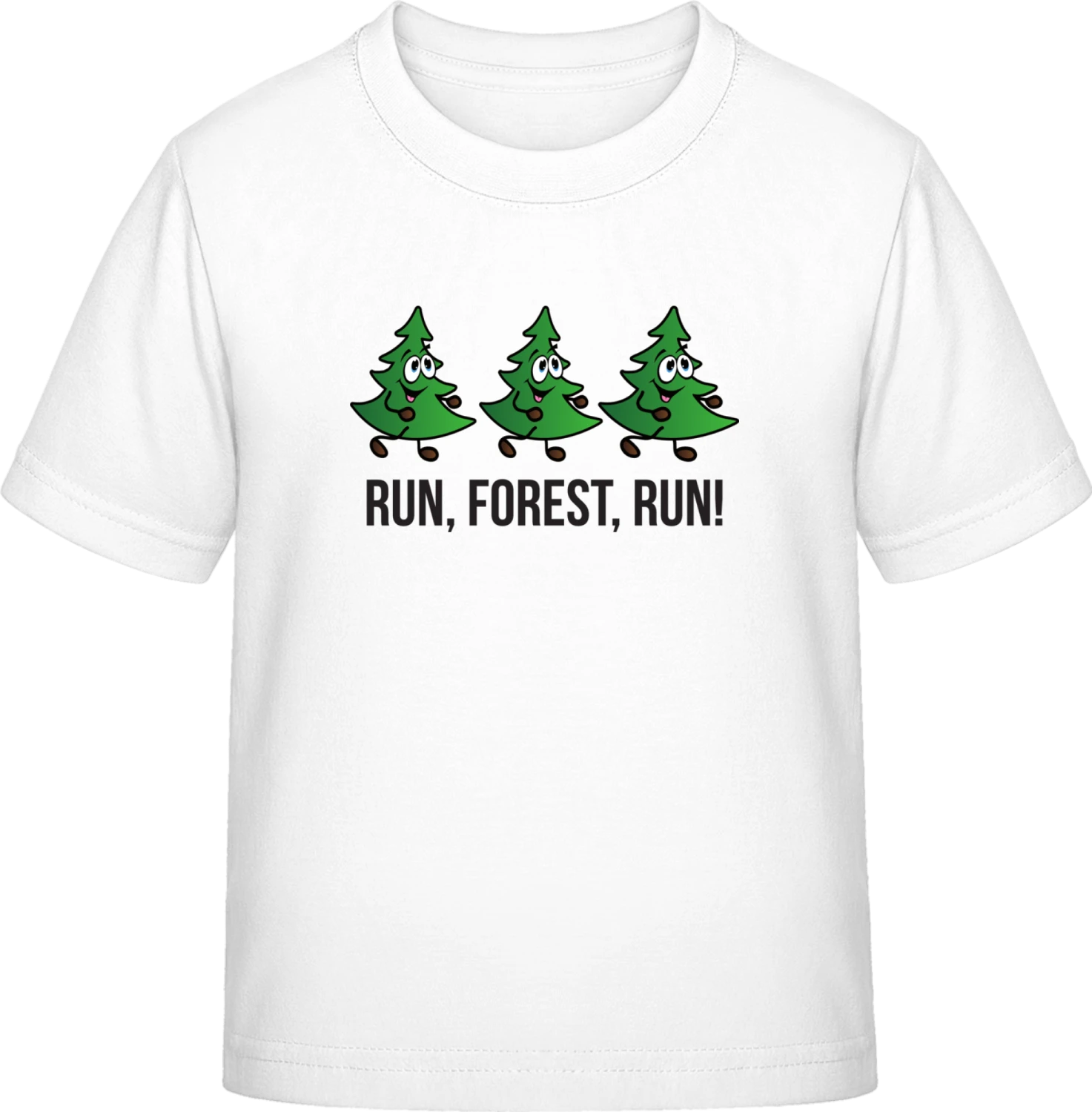 Run, Forest, Run! - White Exact 190 Kids - Front