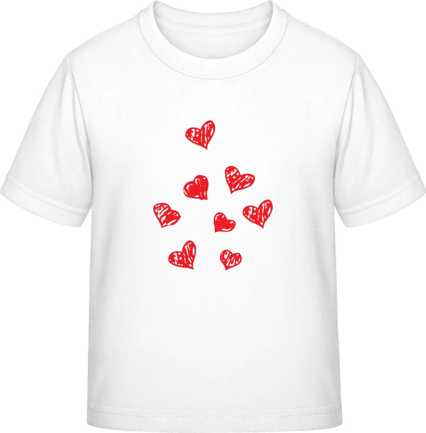 Hearts Drawing - White Exact 190 Kids - Front