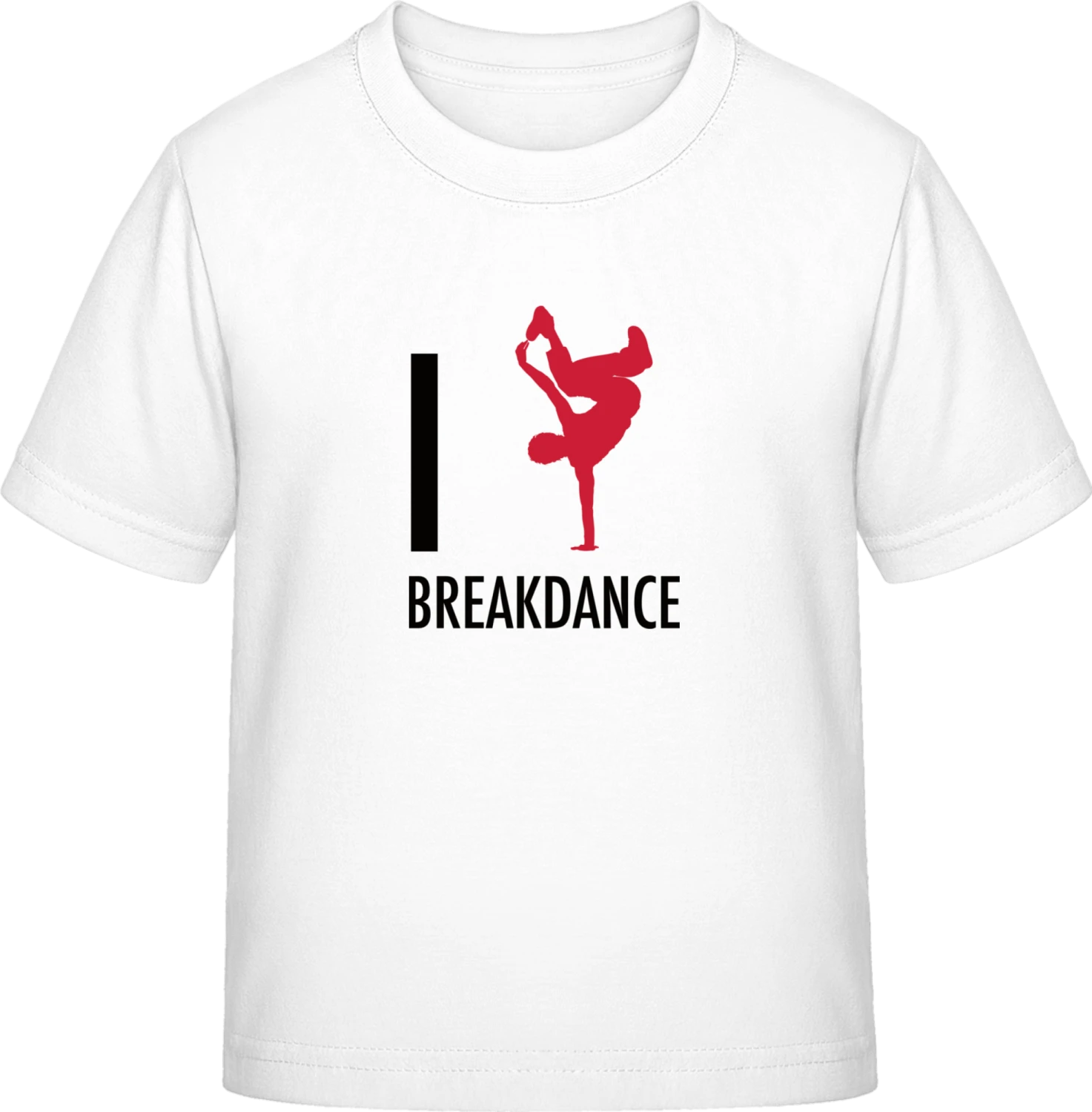 I Love Breakdance - White Exact 190 Kids - Front