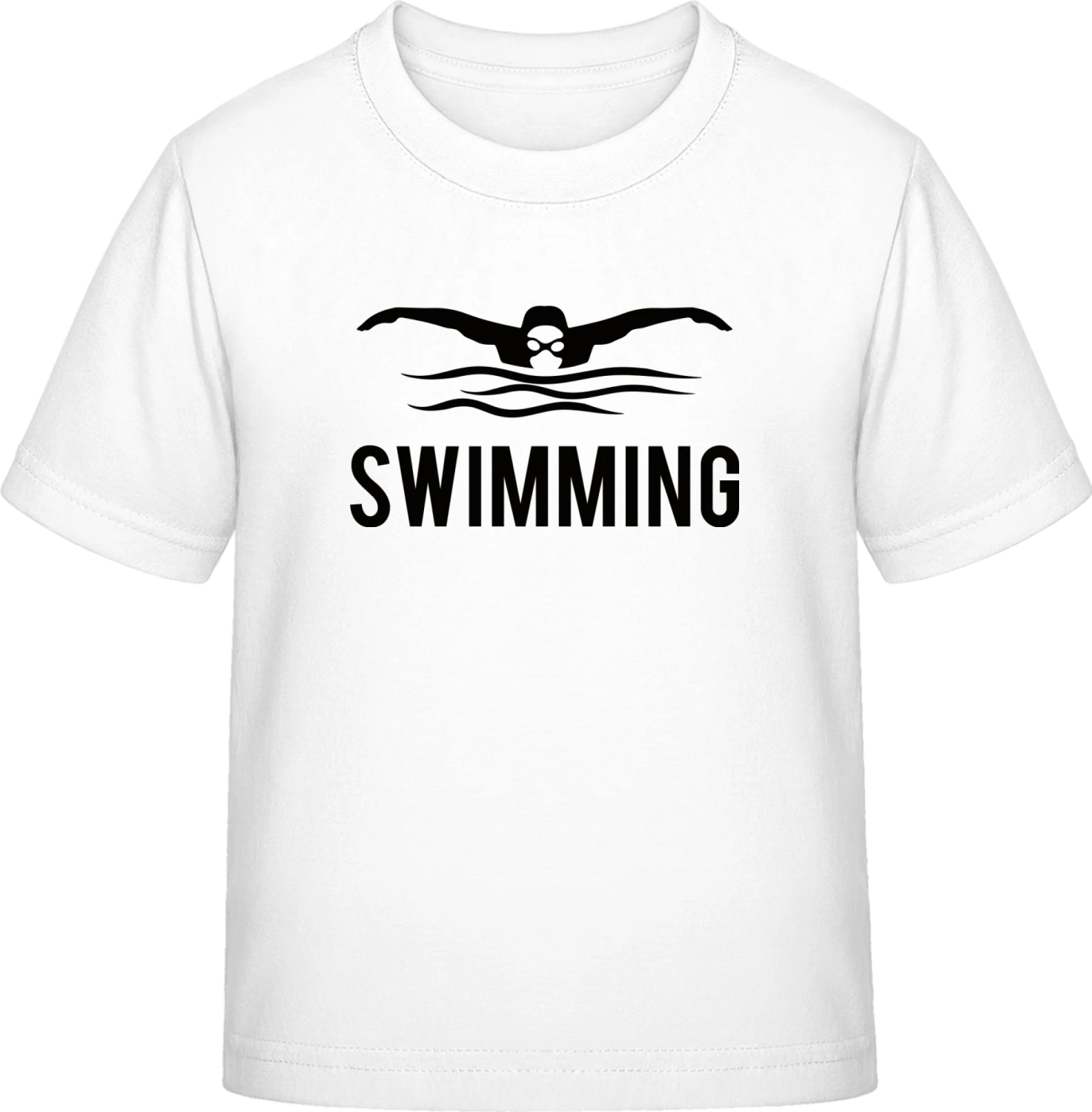 schwimmen Silhouette - White Exact 190 Kids - Front