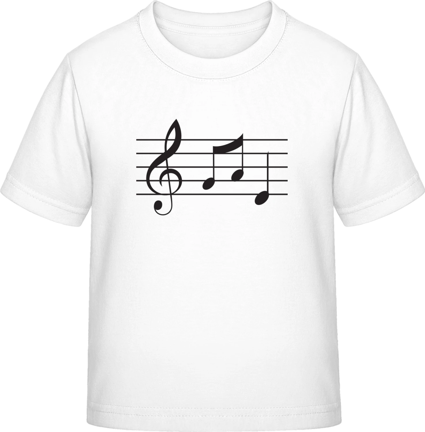 Music Notes Classic - White Exact 190 Kids - Front