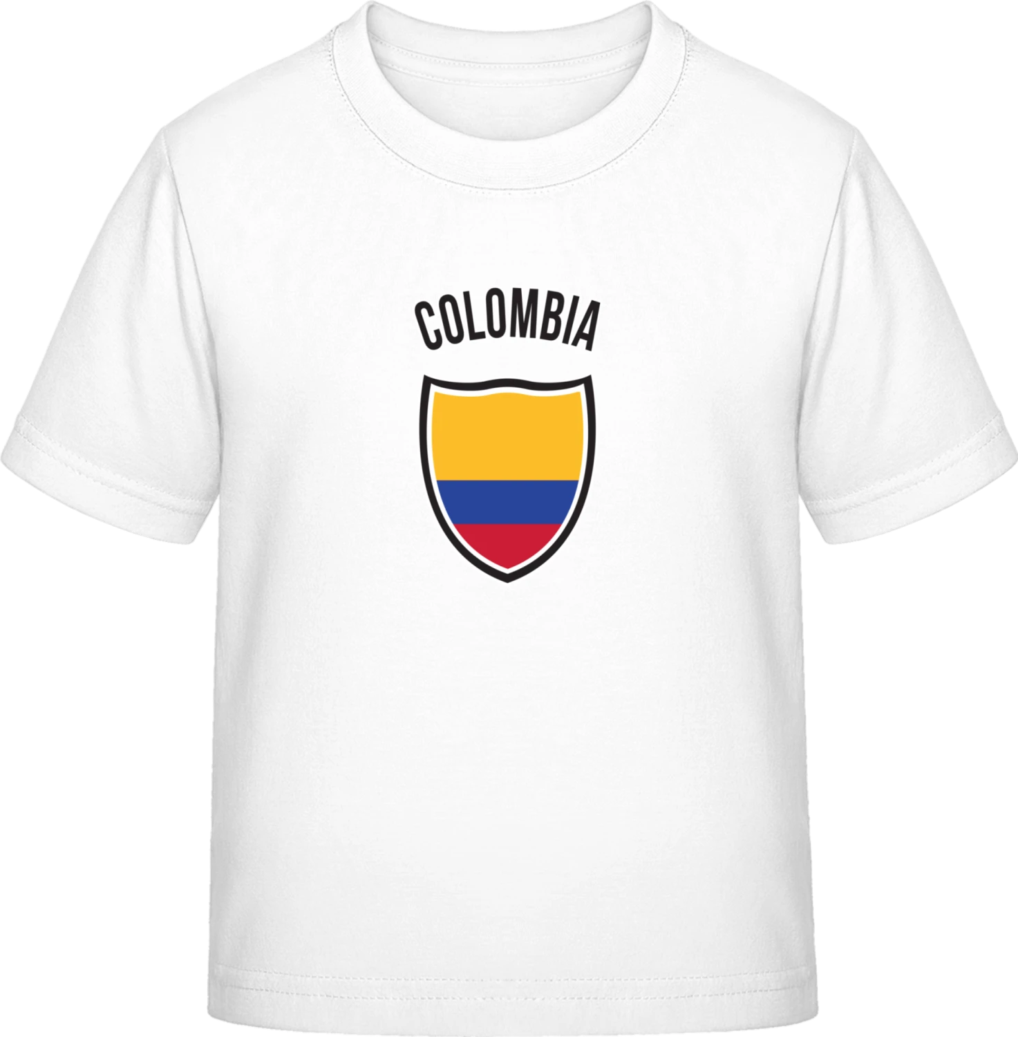 Colombia Shield - White Exact 190 Kids - Front